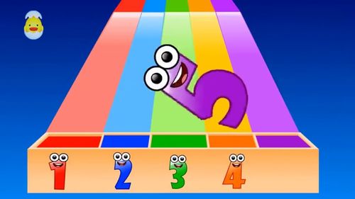 大眼卡通數字滑水滑梯 童謠兒歌中的數字與顏色啟蒙之旅